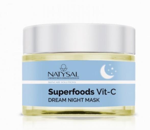 línea facial MASCARILLA NOCHE SUFERFOOD VITAMINA C 50 ML