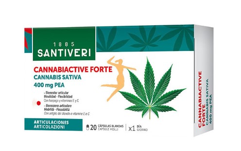 huesos y articulaciones CANNABIACTIVE FORTE 400MG 20 CAPS