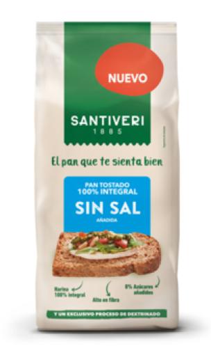 PAN TOSTADO 100% INTEGRAL SIN SAL 200G