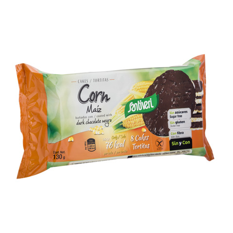 aperitivos y frutos secos TORTITAS MAIZ CHOCO NEGRO 8 Un