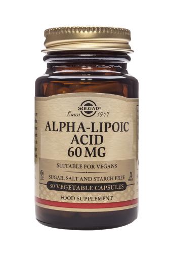 ÁCIDO ALFA LIPOICO 60 mg. 30 Cápsulas Vegetales.