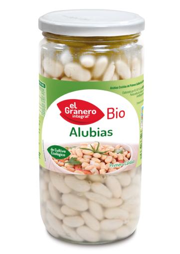 ALUBIAS BLANCAS COCIDAS BIO, 660 g