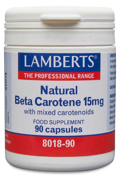 antioxidantes BETACAROTENO 15 MG 90 CAPSULAS