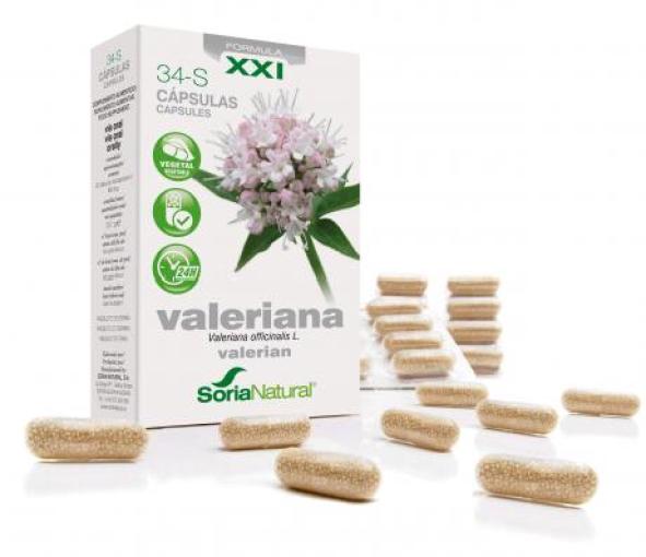 sistema nervioso CAPSULAS 34S VALERIANA LIBERACION PROLONGADA 30 caps