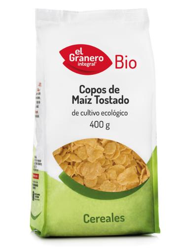 copos, mueslis y salvados COPOS DE MAIZ TOSTADO BIO, 400 g