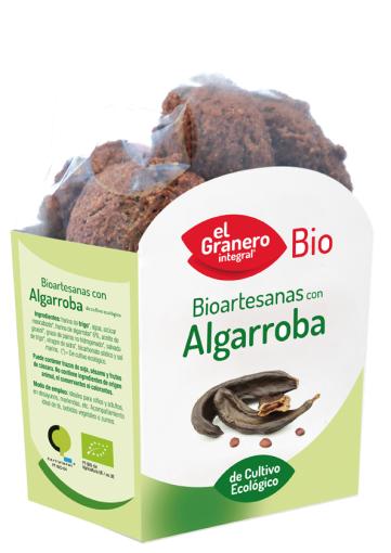 repostería y chocolates GALLETAS ARTESANAS CON ALGARROBA BIO, 250 g