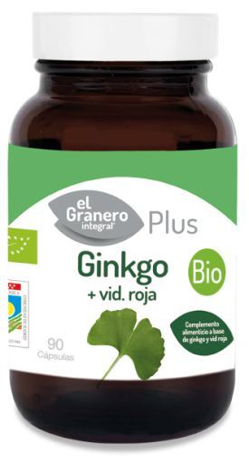 sistema circulatorio GINKGO + VID ROJA BIO, 90 CÁP, 500 mg