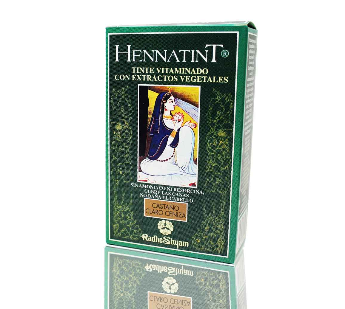 línea capilar HENNATINT CASTAÑO CLARO CENIZA 60+60 ML