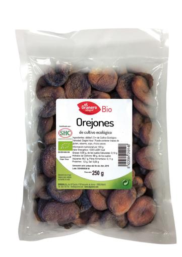 aperitivos y frutos secos OREJONES BIO, 250 g