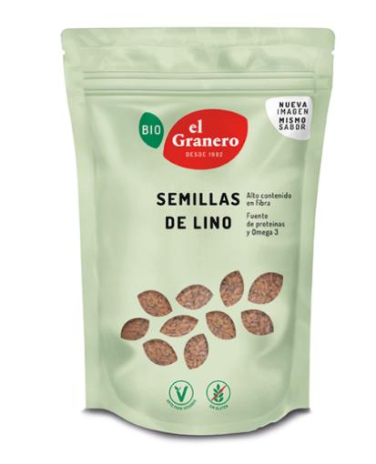 granos y semillas SEMILLAS DE LINO BIO, 500 g