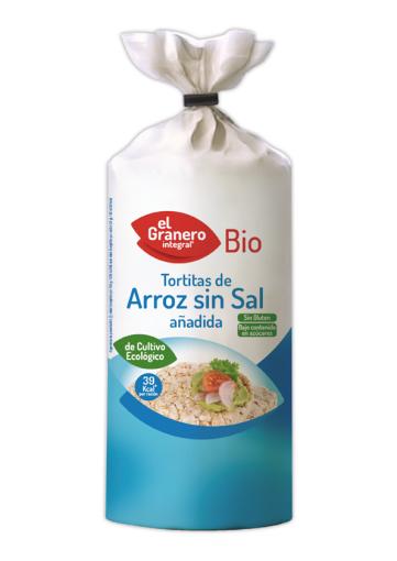 aperitivos y frutos secos TORTITAS DE ARROZ SIN SAL AÑADIDA BIO, 115 G