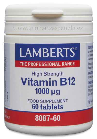 vitaminas VIT. B12 1000MCG 60 TABLETAS