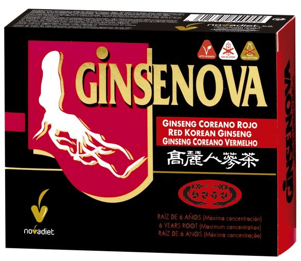 jaleas y energeticos GINSENOVA 60 CAPSULAS