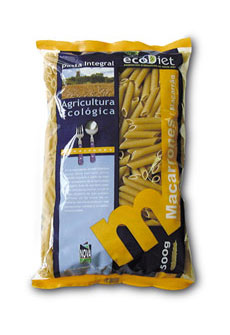 arroz y pasta MACARRONES INTEGRALES ECODIET 500GR