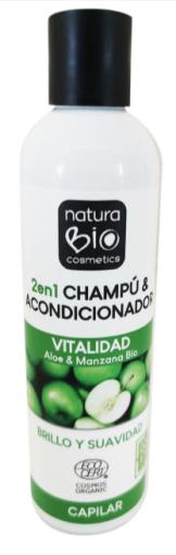línea capilar CHAMPU Y ACONDICIONADOR 2 EN 1 VITALIDAD BIO 250ML