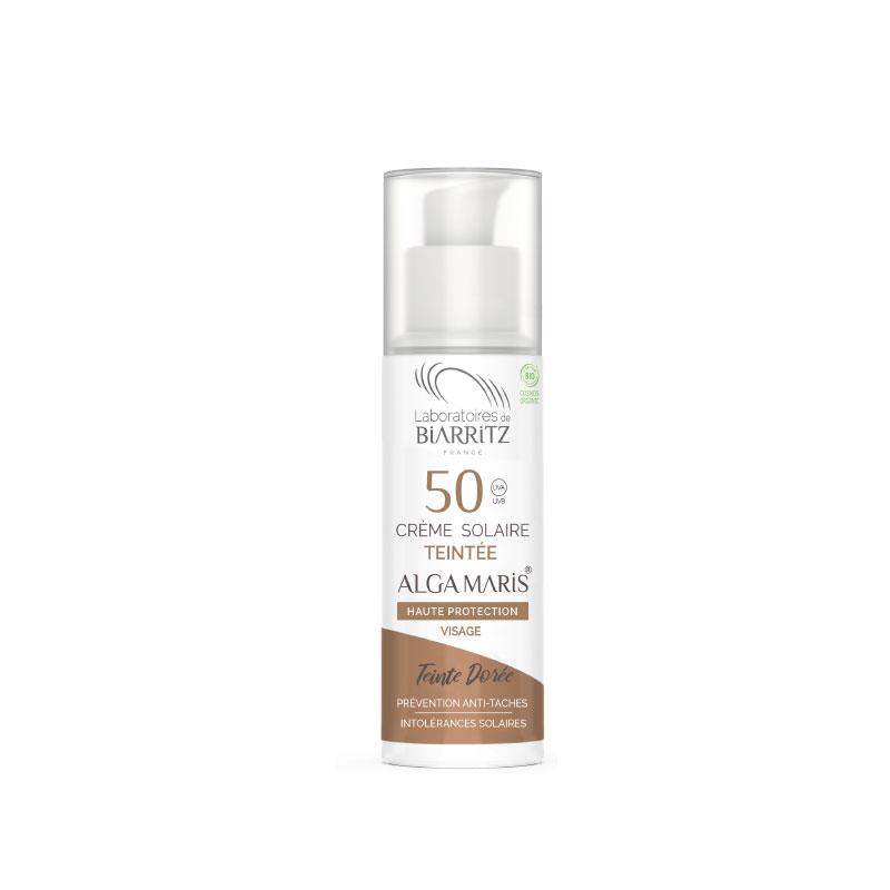 línea solar CREMA SOLAR CON COLOR SPF 50 DORADO BIO 50 ML