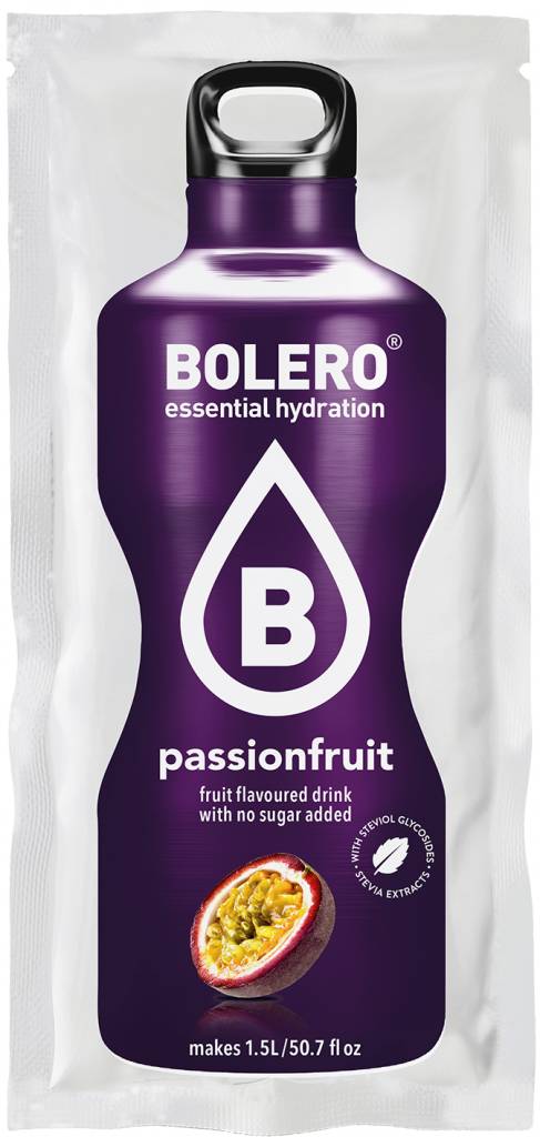 bebidas solubles BOLERO FRUTA DE LA PASION MARACUYA 9GRS