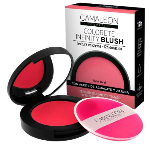 maquillaje COLORETE EN CREMA INFINITY BLUSH COLOR CORAL