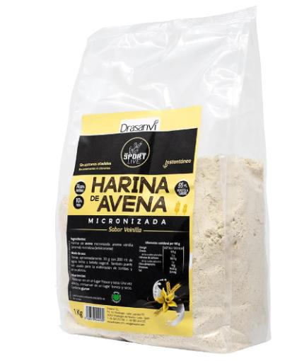 deporte HARINA AVENA SABOR VAINILLA 1KG SPORT LIVE