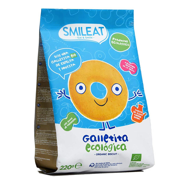 alim infantil Galletas infantiles de espelta con manzana ecologica (220g)