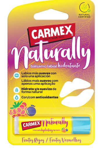 línea facial BALSAMO LABIAL HIDRATANTE NATURALLY FRUTOS ROJOS 4.25GR