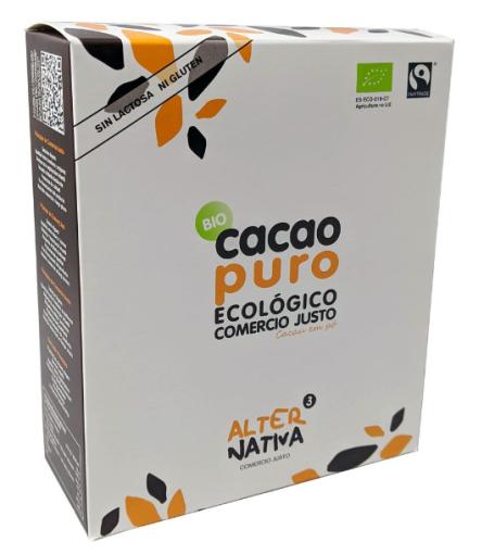 repostería y chocolates CACAO PURO DESGRASADO BIO 350 GR