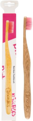 higiene bucal CEPILLO DENTAL ADULTO BAMBU - ROSA