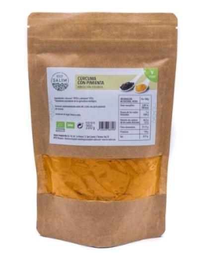 sales, condimentos y salsas CURCUMA Y PIMIENTA 200 GR