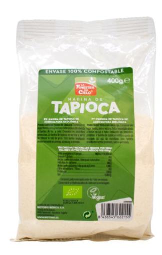 harinas y sémolas HARINA DE TAPIOCA BIO 400GR