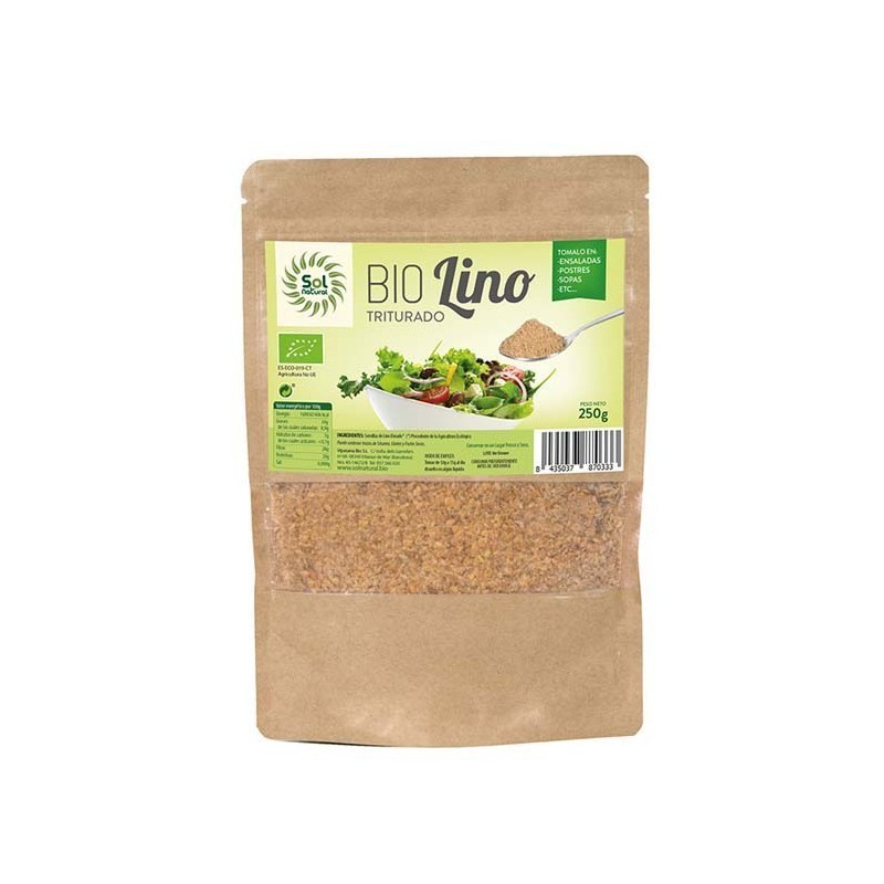 granos y semillas LINO DORADO TRITURADO BIO S/G 250GR