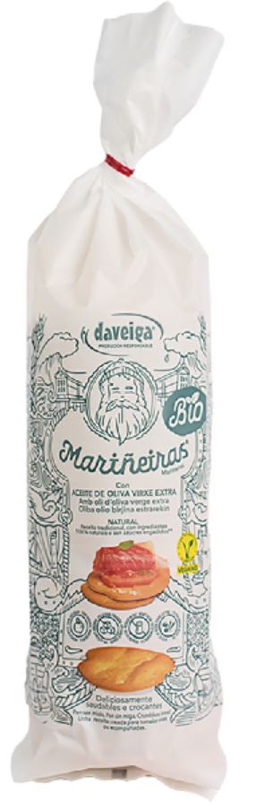 aperitivos y frutos secos MARIÑEIRAS ACEITE DE OLIVA BIO 180 GR