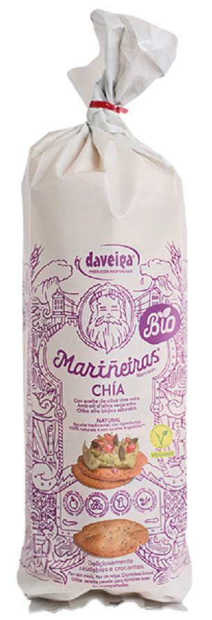 aperitivos y frutos secos MARIÑEIRAS CHIA BIO 180 GR