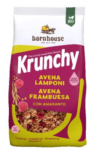 copos, mueslis y salvados MUESLI KRUNCHY AVENA, FRAMBUESA Y AMARANTO BIO 375GR