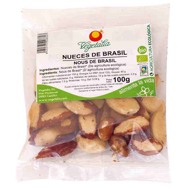 aperitivos y frutos secos NUECES DE BRASIL 100gr BIO
