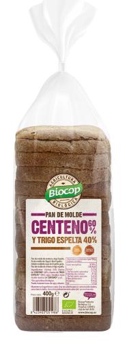 pan PAN DE MOLDE DE CENTENO Y TRIGO ESPELTA 400G