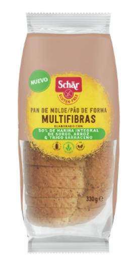 celiacos PAN DE MOLDE MULTIFIBRAS 330GR