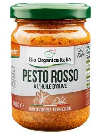 sales, condimentos y salsas PESTO ROSSO VEGANO BIO 140G