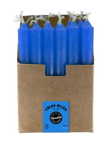 aromaterapia VELAS MINI AZUL OSCURO 1,2 X 11 CM. UNIDAD