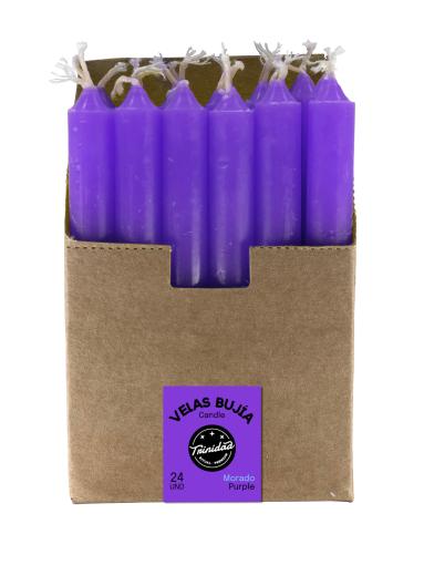 aromaterapia VELAS MINI MORADA 1,2 X 11 CM. UNIDAD