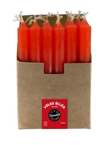 aromaterapia VELAS MINI ROJO 1,2 X 11 CM. UNIDAD