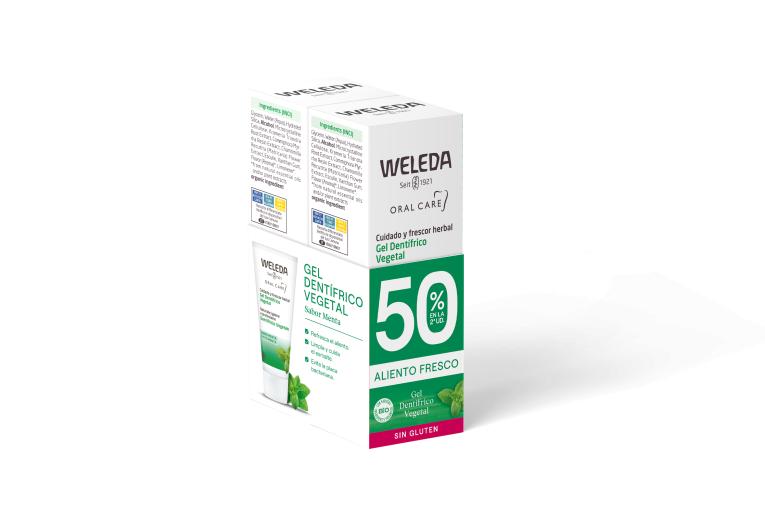 línea corporal DUPLO DENTIFRICO VEGETAL 2ª50%